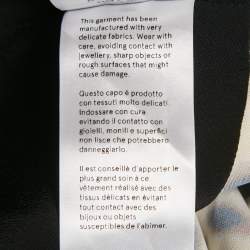 Pre Owned Stella McCartney Black/Brown Tortoise Shell Print Satin Envers Mini Skirt XS