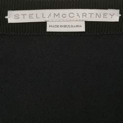 Pre Owned Stella McCartney Black/Brown Tortoise Shell Print Satin Envers Mini Skirt XS