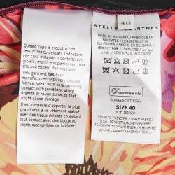 مملوكة مسبقًا Stella McCartney Multicolor Flower Print Silk Midi Skirt S