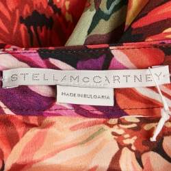 مملوكة مسبقًا Stella McCartney Multicolor Flower Print Silk Midi Skirt S