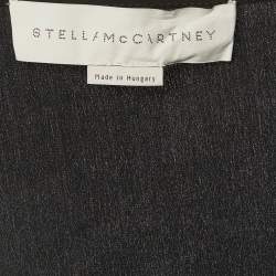 Pre Owned Stella McCartney Black Silk Frill Detail Mini Dress L