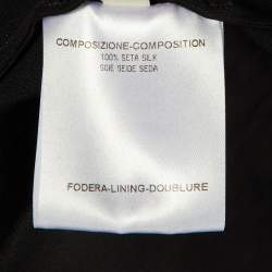 Pre Owned Stella McCartney Black Silk Frill Detail Mini Dress L