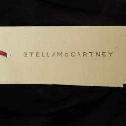 Pre Owned Stella McCartney Black Silk Frill Detail Mini Dress L