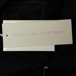 مملوكة مسبقًا بنطلون ستيلا مكارتني جاكارد أسود مقاس كبير (لارج)