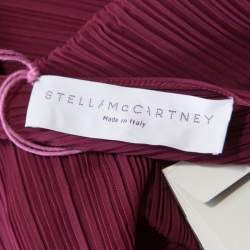 Pre Owned Stella McCartney Bordeaux Plisse Wrap Top S