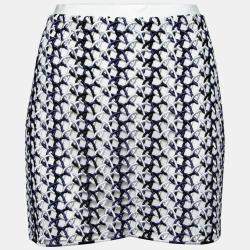 Stella McCartney Multicolor Interloop Cutwork Mini Skirt M