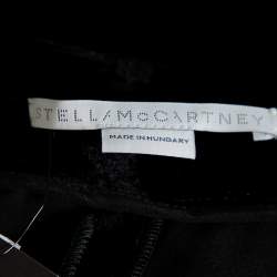 Pre Owned Stella McCartney Black Velvet Tailored Joggers M