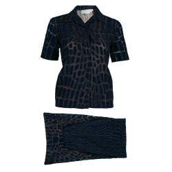 Stella McCartney Navy Textured Top XS And Pants Set S
