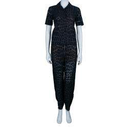 Stella McCartney Navy Textured Top XS And Pants Set S