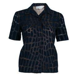 Stella McCartney Navy Textured Top XS And Pants Set S