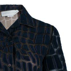 Stella McCartney Navy Textured Top XS And Pants Set S