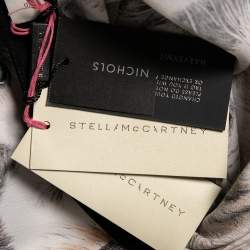 مملوكة مسبقًا Stella McCartney Multicolored Cat Print Silk Wilson Shirt M