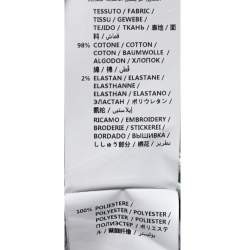 Pre Owned Stella McCartney Light Blue Denim Star Embroidered Shorts L