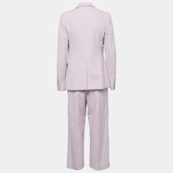 Pre Owned Stella McCartney Lavender Wool Blend Pant Suit S