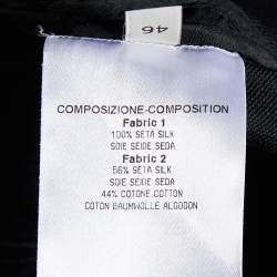 Pre Owned Stella McCartney Black Embellished Silk Bow Tie Detail Mini Skirt L