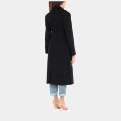 Pre Owned Stella McCartney Black Wool Belted Coat S (IT 40)
