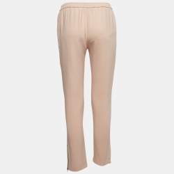 Stella McCartney Pink Stretch Crepe Tamara Trousers S