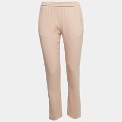 Stella McCartney Pink Stretch Crepe Tamara Trousers S