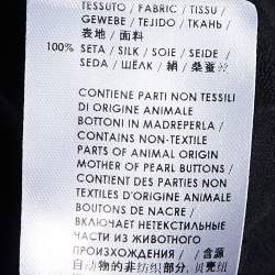 Pre Owned Stella McCartney Black Silk Ruffled Jumpsuit M