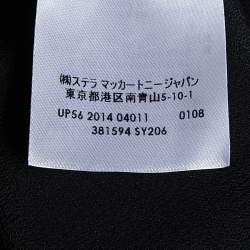 Pre Owned Stella McCartney Black Silk Ruffled Jumpsuit M