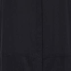 Pre Owned Stella McCartney Black Silk Ruffled Jumpsuit M