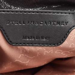 Pre Owned Stella McCartney Black Faux Suede Mini Falabella Tote