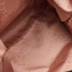 Pre Owned Stella McCartney Black Faux Suede Mini Falabella Tote