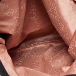 Pre Owned Stella McCartney Black Faux Leather Fold Over Falabella Tote