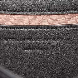 Pre Owned Stella McCartney Black Leather S-Wave Shoulder Bag