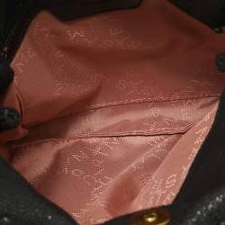 Pre Owned Stella McCartney Black Faux Suede Tiny Falabella Shoulder Bag