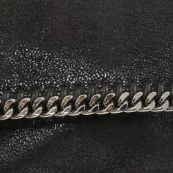 Stella McCartney Black Faux Leather Mini Falabella Flap Convertible Belt Bag