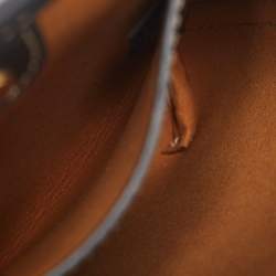 Pre Owned Stella McCartney Cream/Black Canvas and Leather Small Logo Tote