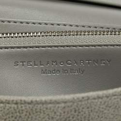 Stella McCartney Grey Faux Leather Falabella Flap Continental Wallet