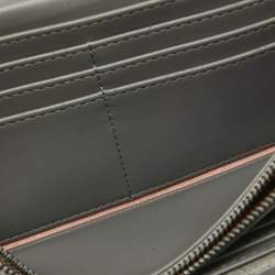 Stella McCartney Grey Faux Leather Falabella Flap Continental Wallet