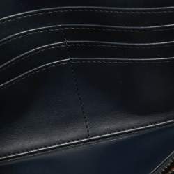 Stella McCartney Navy Blue Faux Leather Falabella Continental Wallet