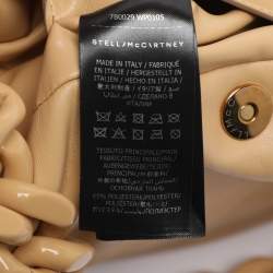 Pre Owned Stella McCartney Beige Faux Leather Small Puffy Shoulder Bag
