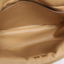 Pre Owned Stella McCartney Beige Faux Leather Small Puffy Shoulder Bag