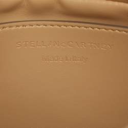 Pre Owned Stella McCartney Beige Faux Leather Small Puffy Shoulder Bag