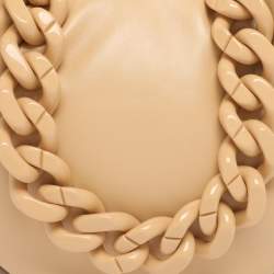 Pre Owned Stella McCartney Beige Faux Leather Small Puffy Shoulder Bag