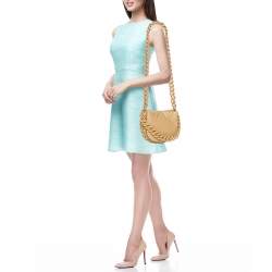 Pre Owned Stella McCartney Beige Faux Leather Small Puffy Shoulder Bag