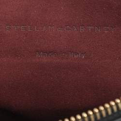 Pre Owned Stella McCartney White/Black Leather Wild Cats Chain Crossbody Bag