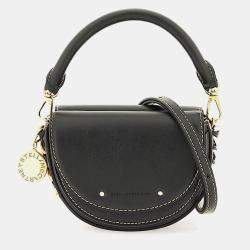 مملوكة مسبقًا Stella McCartney Alter Mat Black Leather Shoulder bag