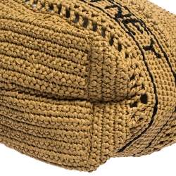 Stella McCartney Beige Raffia Logo Tote 