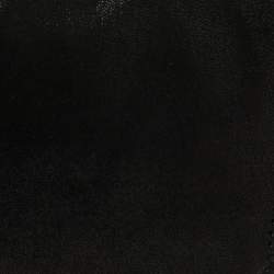 Pre Owned Stella McCartney Black Faux Leather Falabella Fold Over Clutch