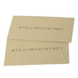 Pre Owned Stella McCartney Black Faux Leather Falabella Fold Over Clutch