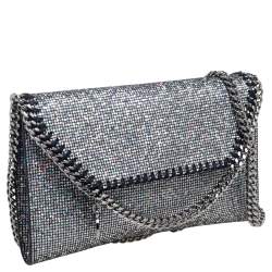 مملوكة مسبقًا حقيبة كروس ستيلا مكارتني ميني فالابيلا ديسكو غليتر متعدد الألوان