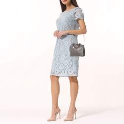 Pre Owned Stella McCartney Grey Faux Leather Tiny Falabella Crossbody Bag