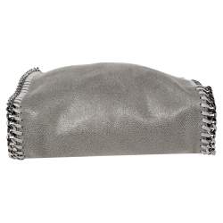 Pre Owned Stella McCartney Grey Faux Leather Tiny Falabella Crossbody Bag