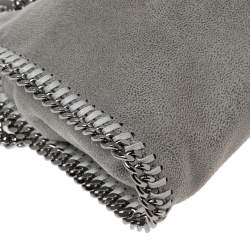 Pre Owned Stella McCartney Grey Faux Leather Tiny Falabella Crossbody Bag