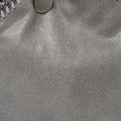 Pre Owned Stella McCartney Grey Faux Leather Tiny Falabella Crossbody Bag